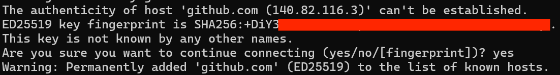 SSH Host Warning